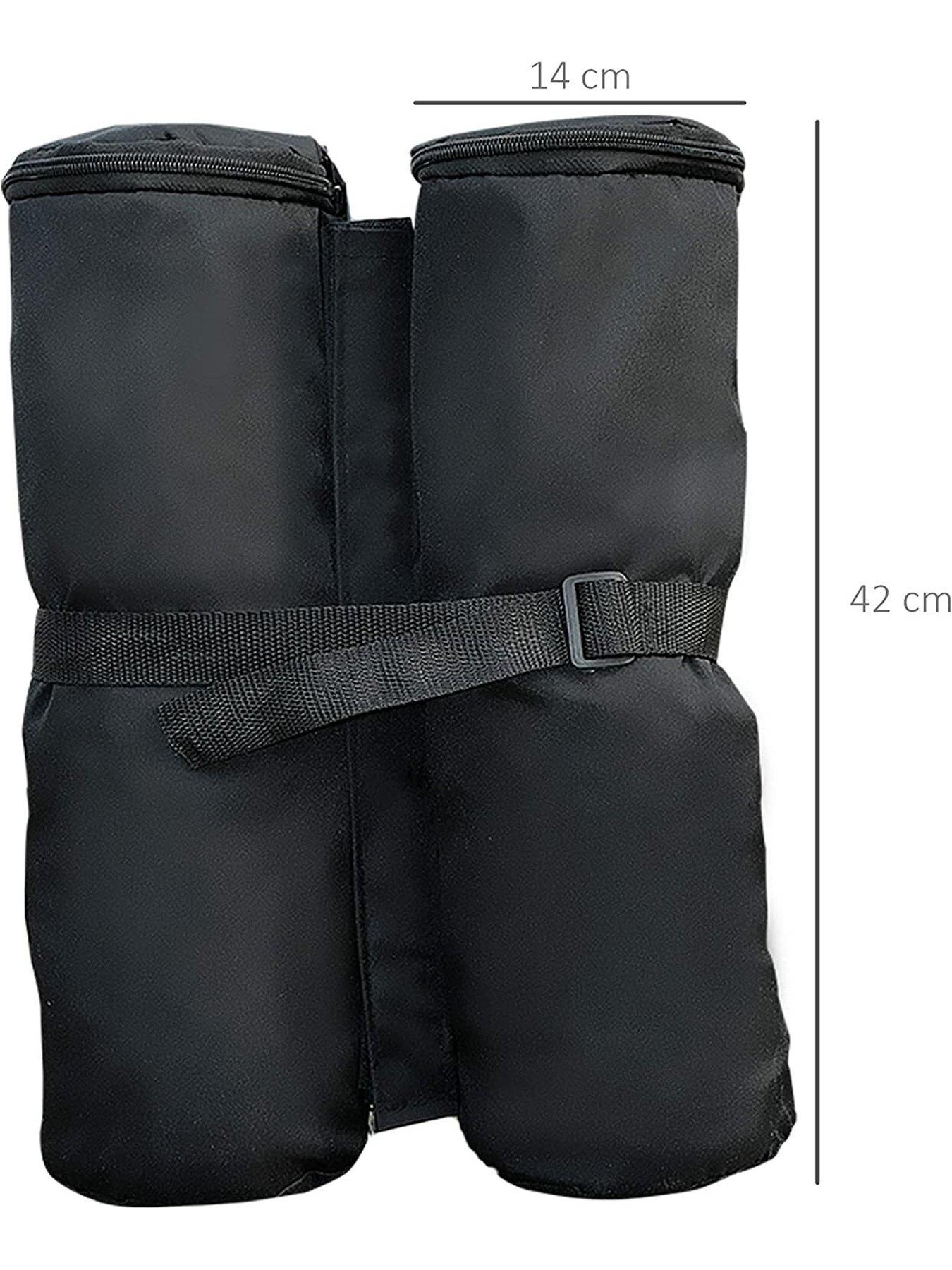  image of outsunny-4-piece-gazebo-sand-bag-weight-set--nbspblack