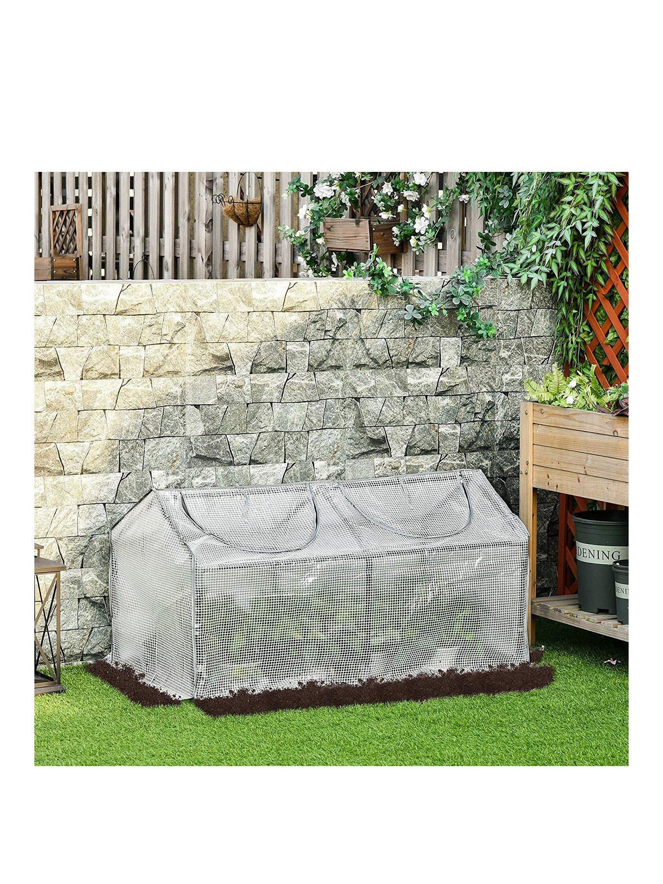 image of outsunny-mini-greenhouse-with-2-windows-fornbspplant-flower-ampnbspherbs-growingnbsp120-x-61-x-61cm