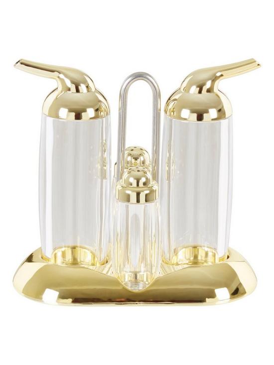 stillFront image of premier-housewares-gozo-transparent-oil-vinegar-gold-set