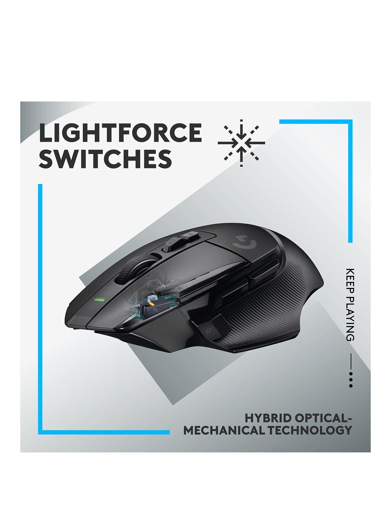  image of logitechg-g502-x-lightspeed-wireless-gaming-mouse-hero-25k-gaming-sensor-for-pcmac--black