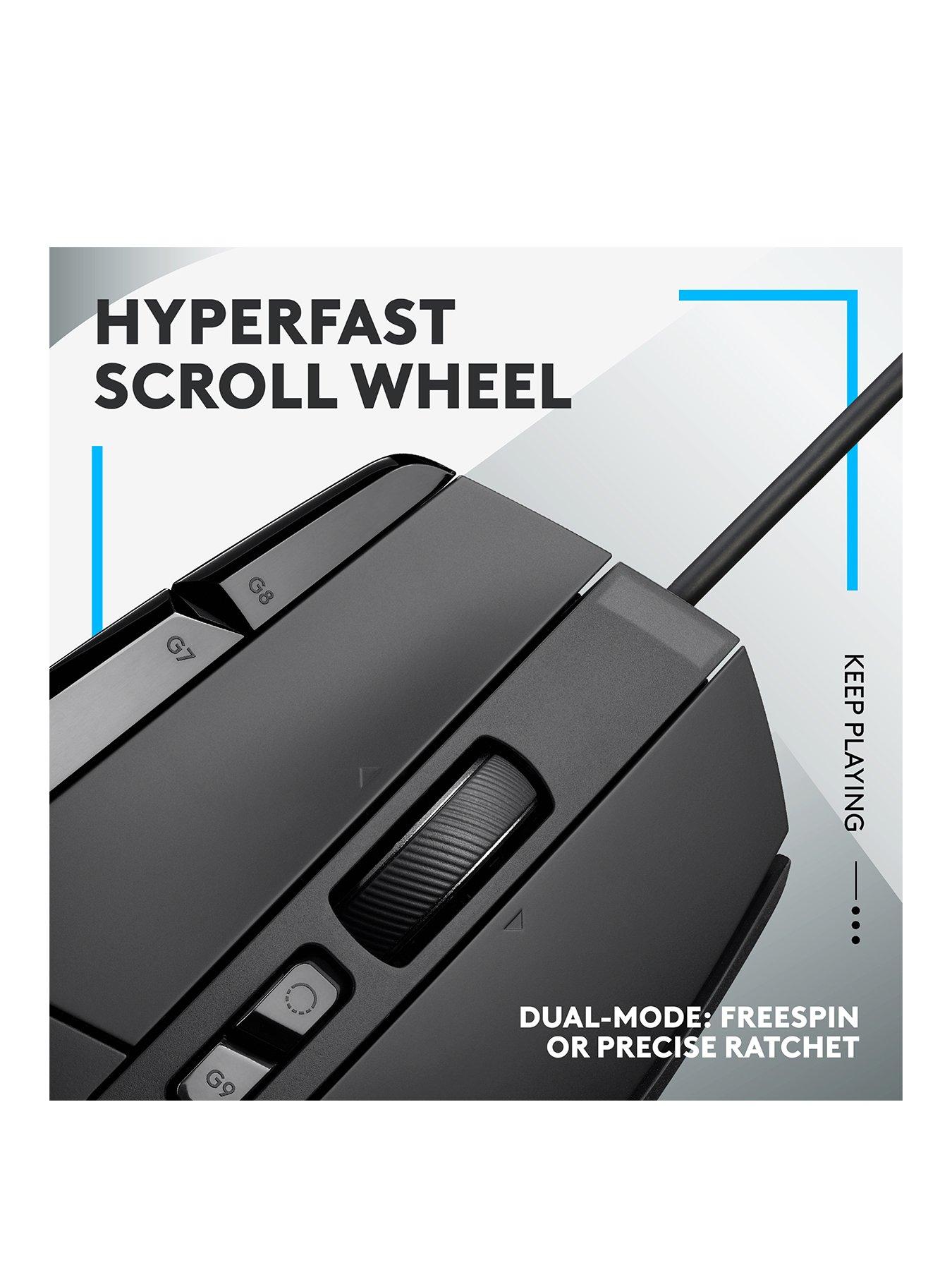  image of logitechg-g502-x-wired-gaming-mouse-hero-25k-gaming-sensor-for-pcmac--black