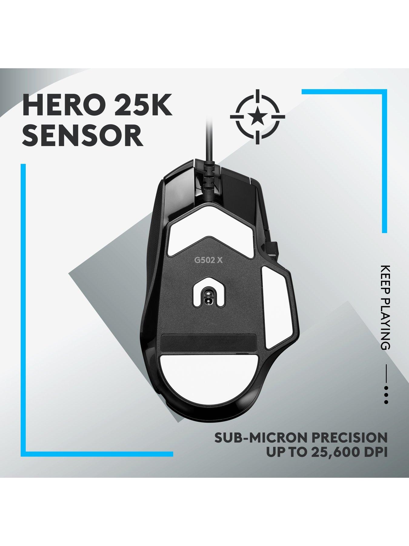  image of logitechg-g502-x-wired-gaming-mouse-hero-25k-gaming-sensor-for-pcmac--black