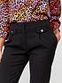  image of v-by-very-button-tab-tapered-trouser-black