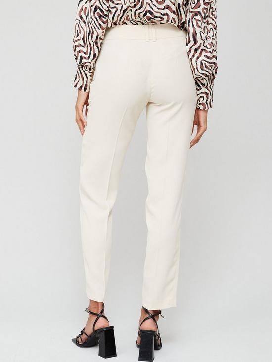 stillFront image of v-by-very-button-tab-tapered-trouser-beige