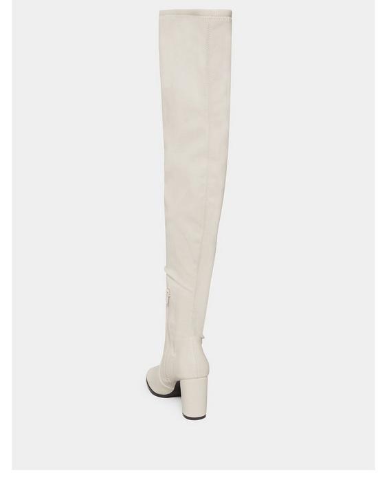 stillFront image of long-tall-sally-heeled-over-the-knee-pu-natural