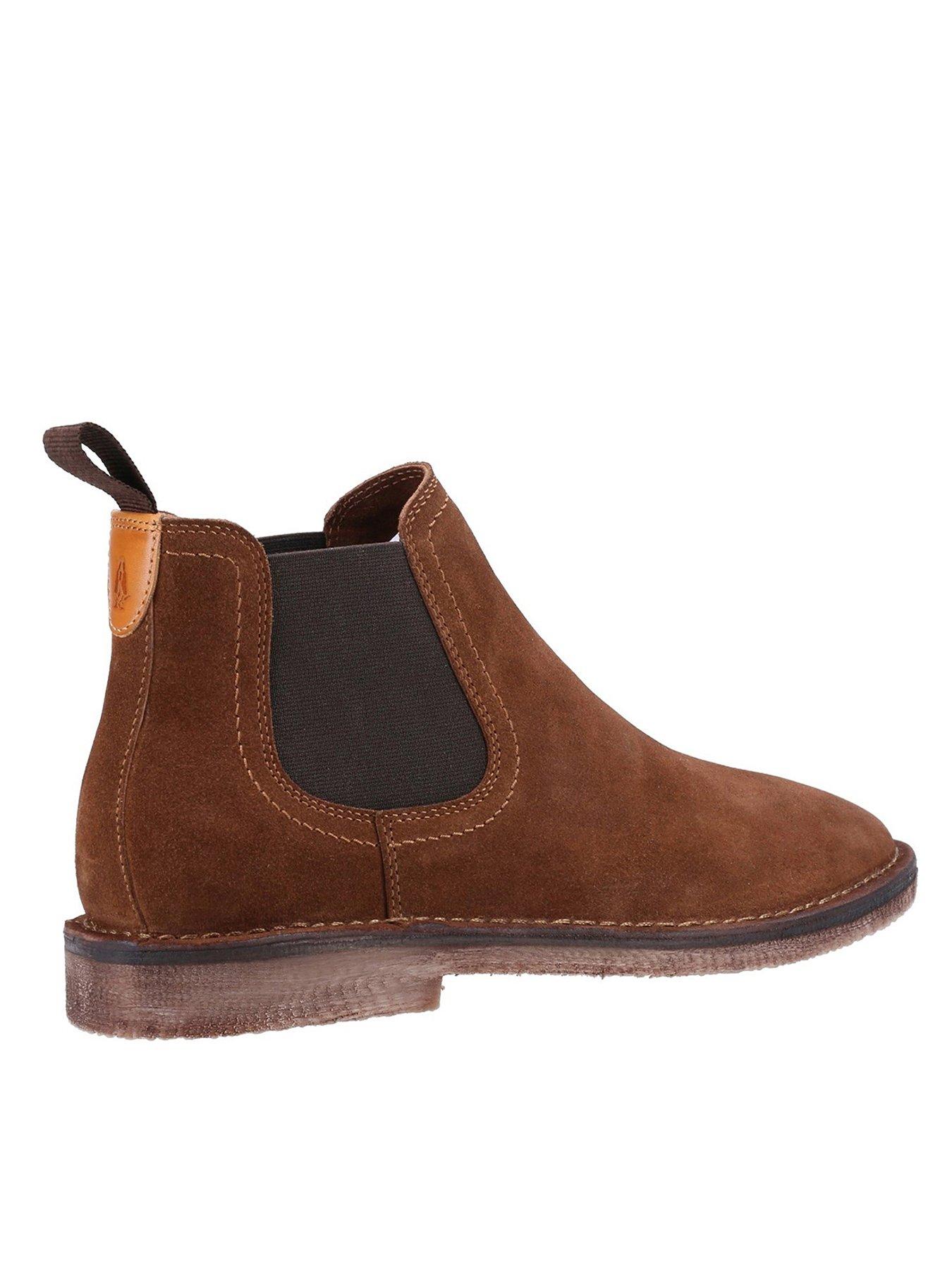 Image 2 of 4 of Hush Puppies Shaun Suede Chelsea Boots - Light Brown