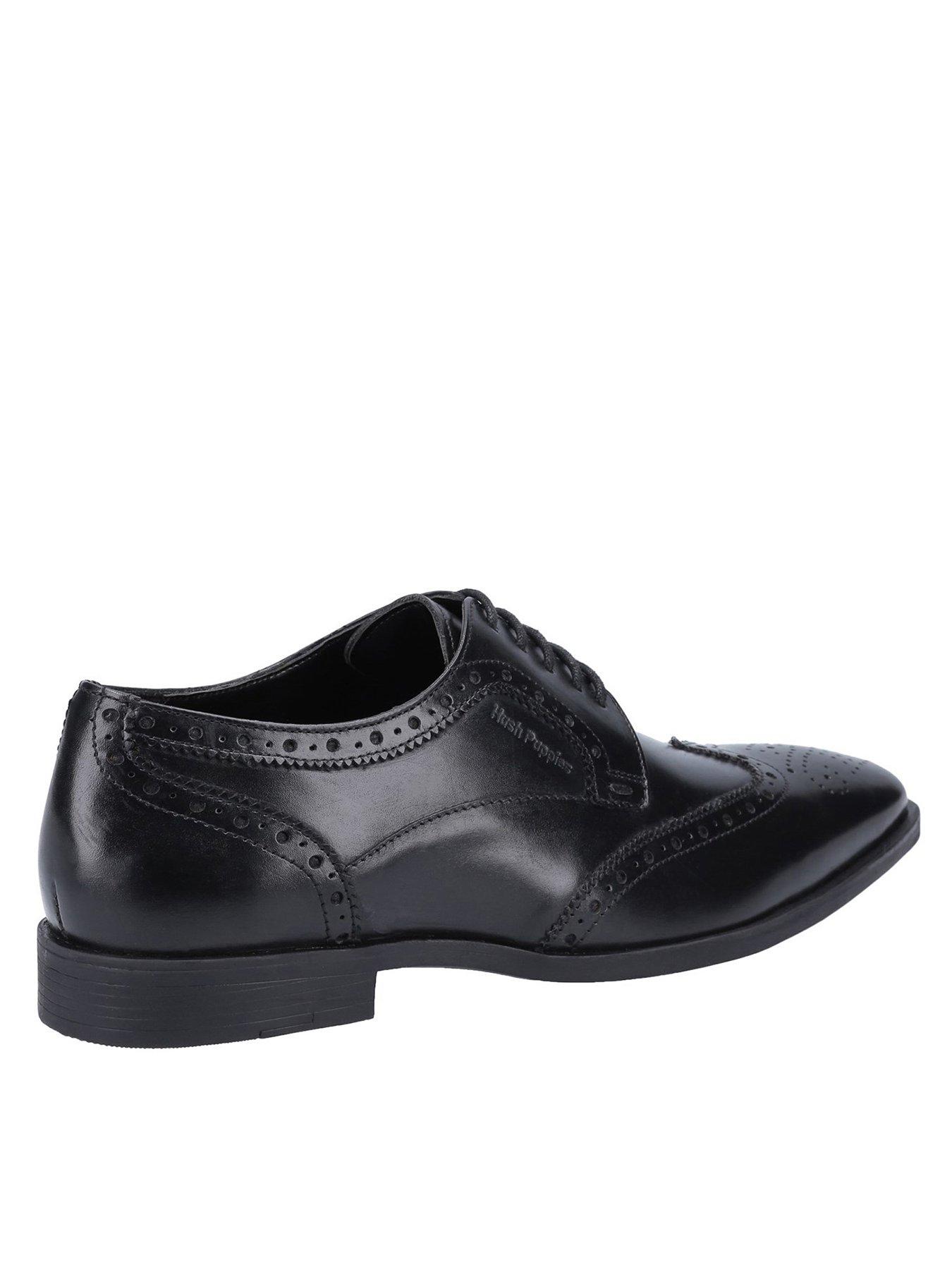 Image 2 of 4 of Hush Puppies Elliot Brogue Shoes - Black