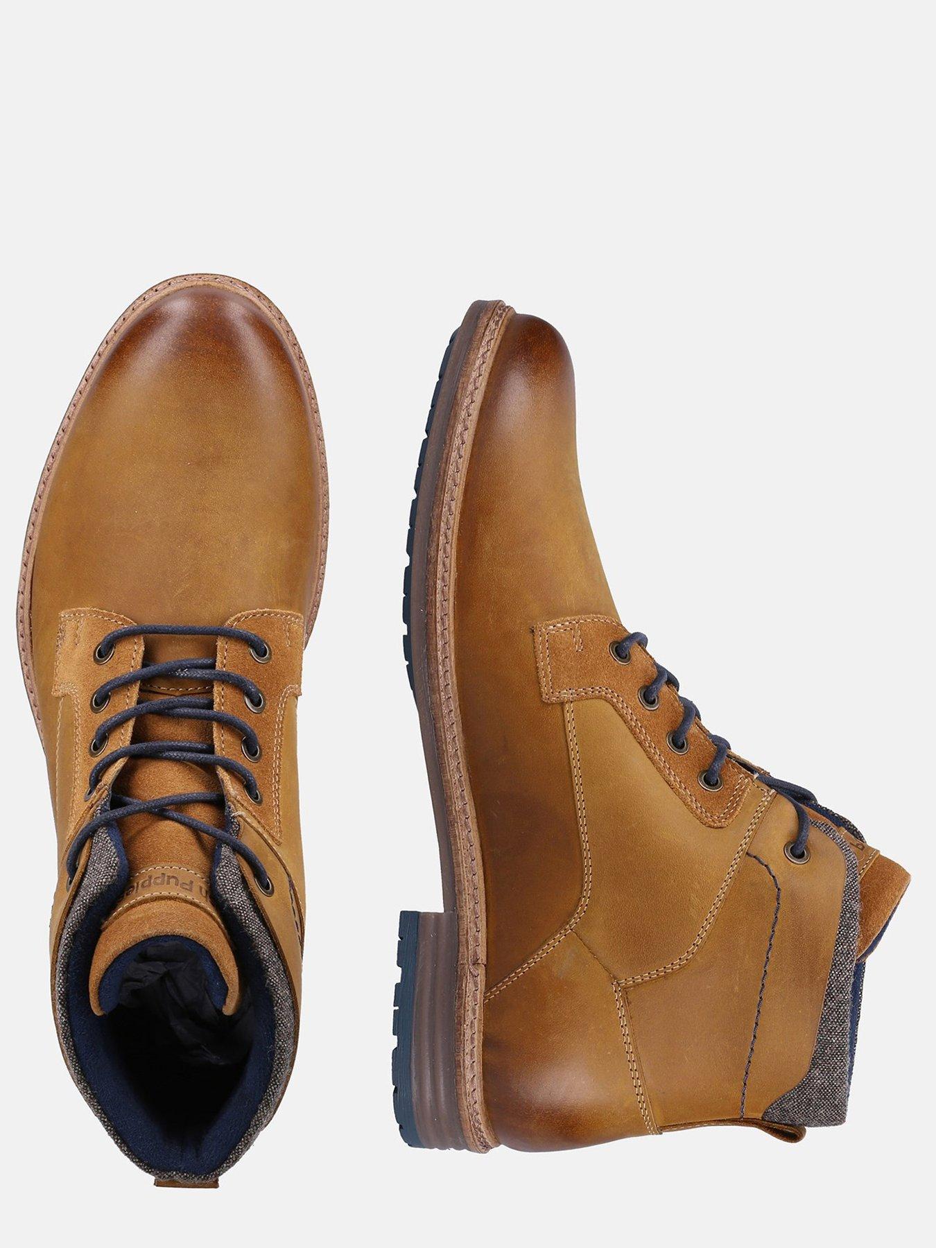 Image 4 of 5 of Hush Puppies Joel Lace Up Boots - Brown