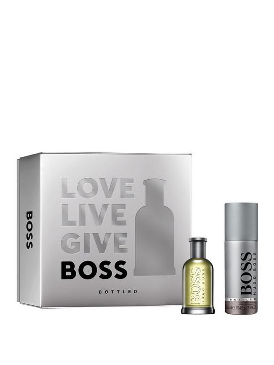 front image of boss-bottled-50ml-eau-de-toilette-mens-christmas-gift-set