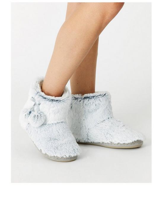 stillFront image of accessorize-super-soft-slipper-boots-grey