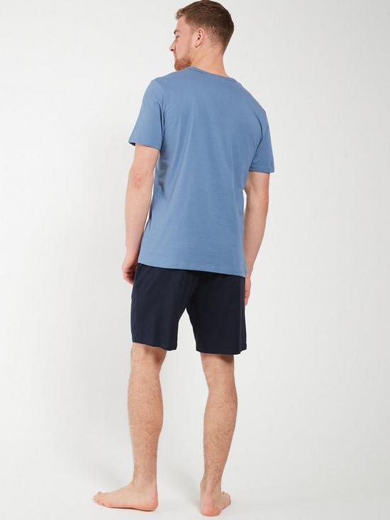 stillFront image of everyday-t-shirt-short-set--blue