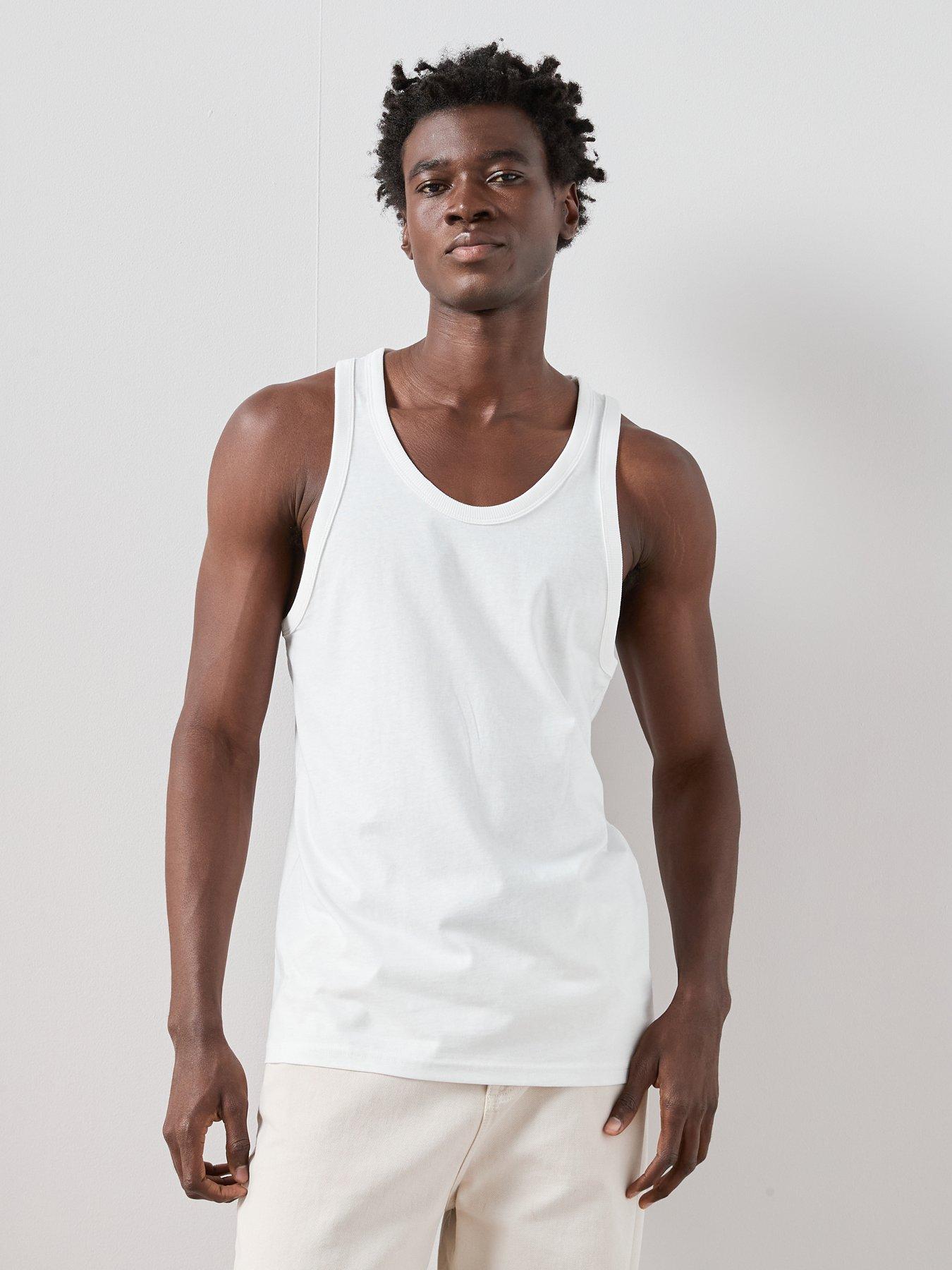 Image 1 of 7 of The Very Collection Jersey Vest&nbsp;- White
