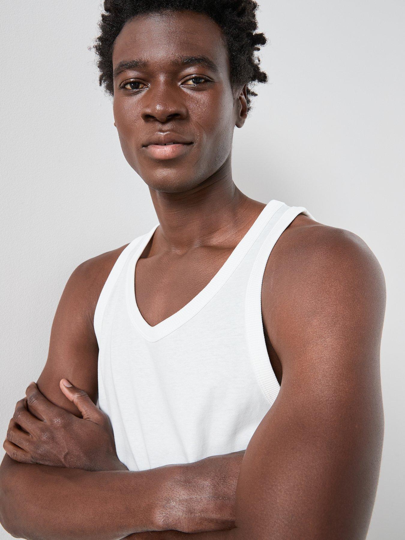 Image 5 of 7 of The Very Collection Jersey Vest&nbsp;- White