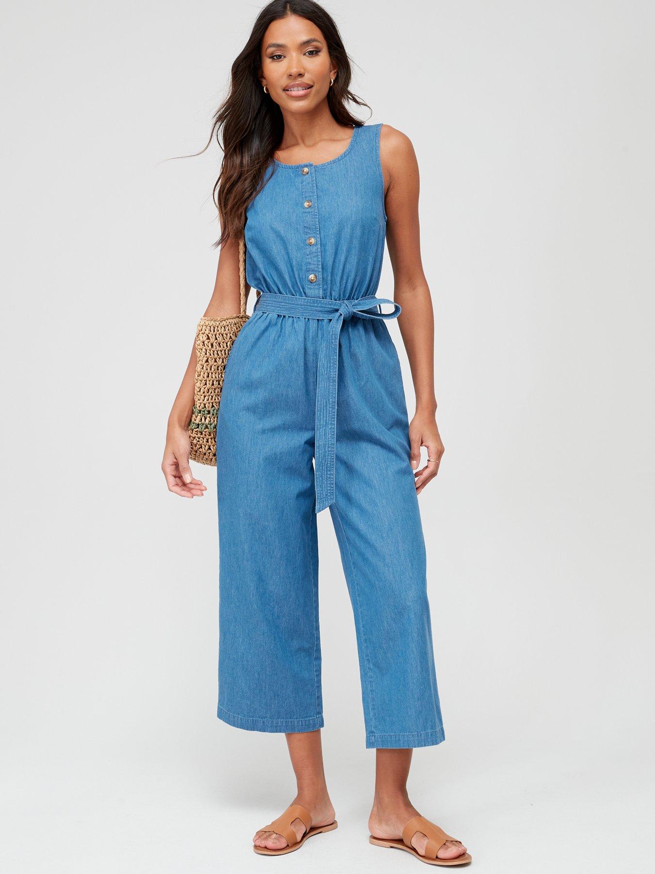 $120 Inc International Concepts Petite Belted Utility Jumpsuit