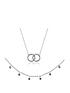  image of olivia-burton-rainbow-silver-choker-interlink-necklace-gift-set