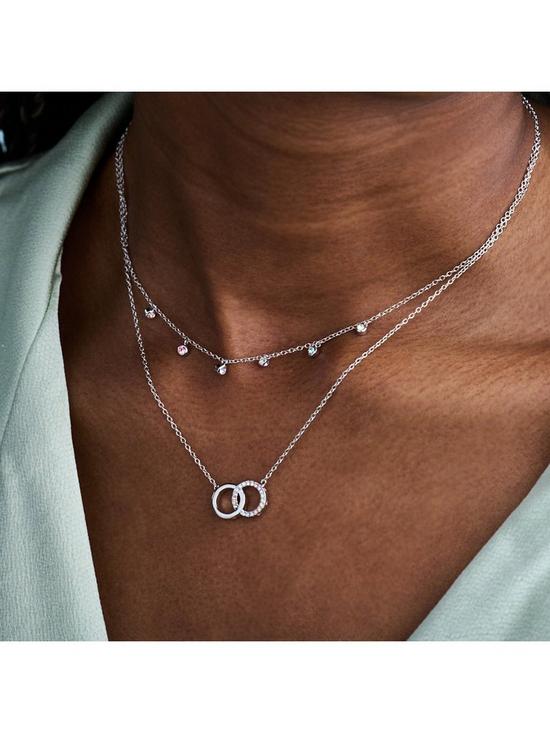 stillFront image of olivia-burton-rainbow-silver-choker-interlink-necklace-gift-set