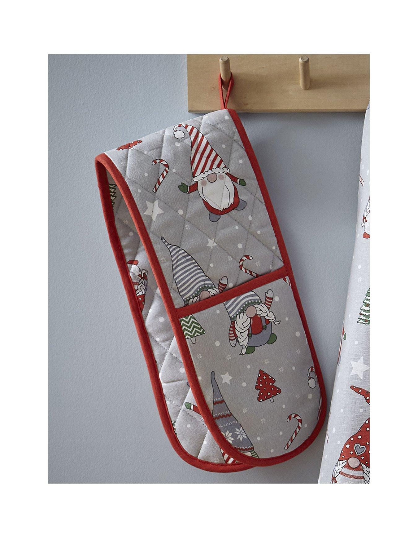 undefined Christmas Gnomes Double Oven Glove