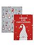  image of catherine-lansfield-christmas-gnomes-set-of-2-tea-towels