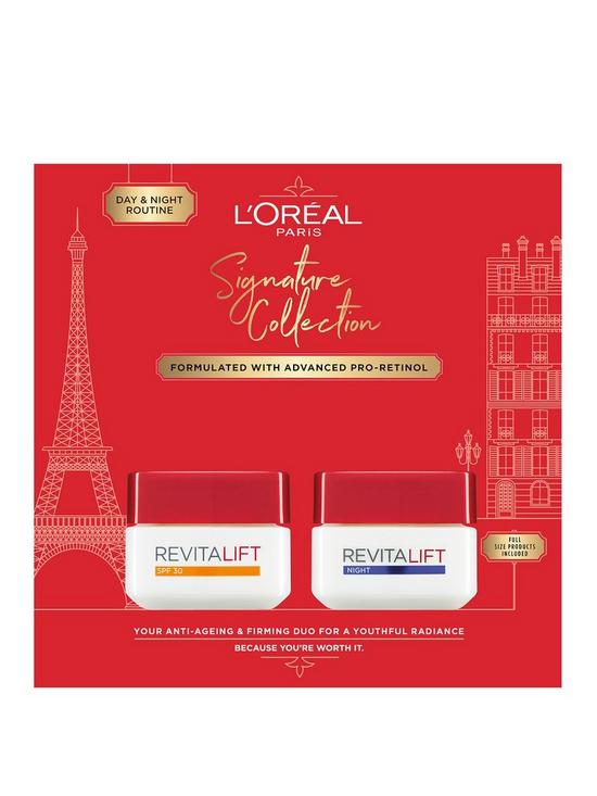 front image of loreal-paris-signature-collection-revitalift-pro-retinol-day-and-night-giftset-for-anti-wrinkle-firmness-and-hydration