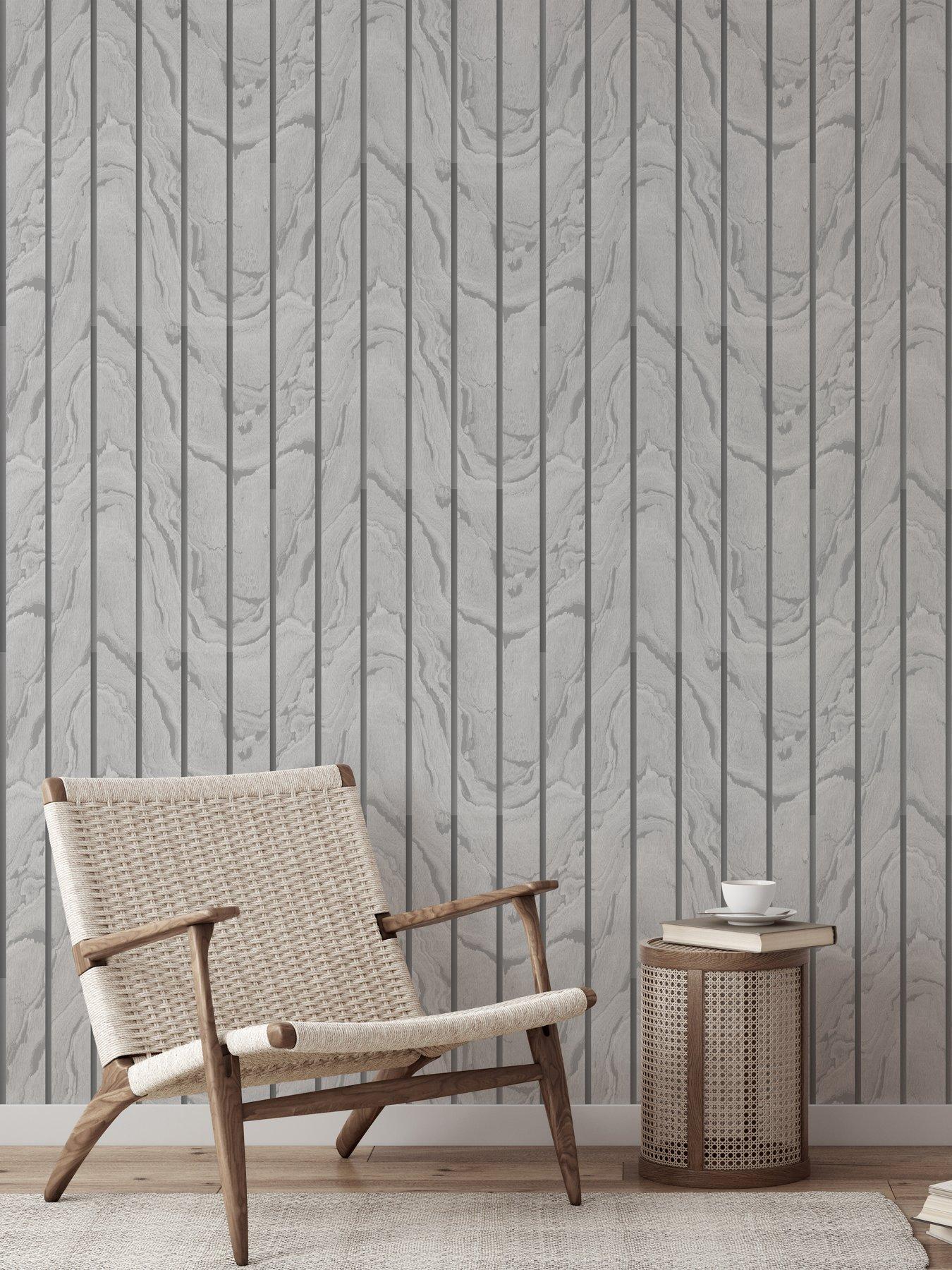 undefined Woodgrain Panel Wallpaper