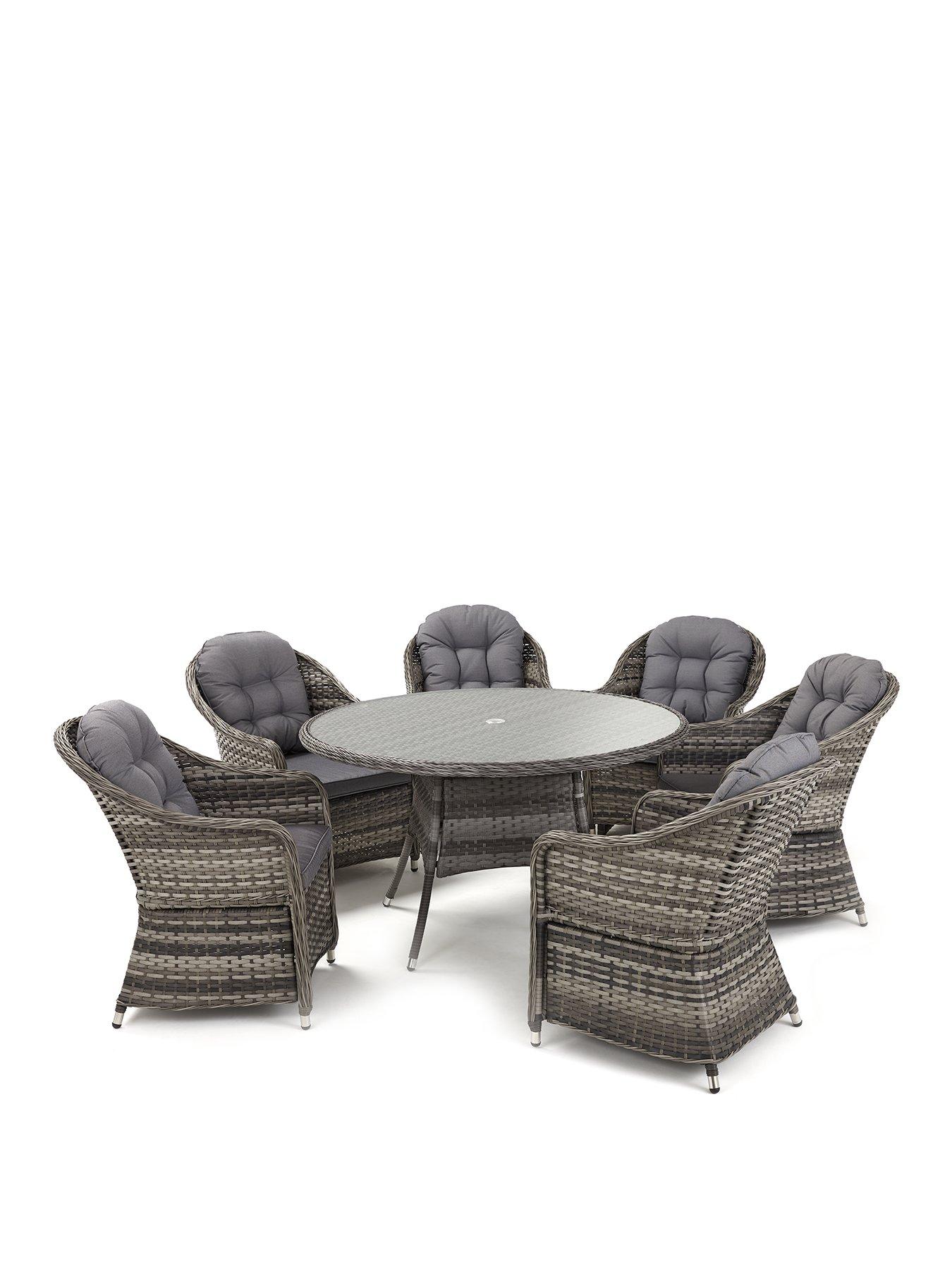The Very Collection Florida 6-Seater Dining Set with Lazy Susan