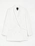  image of river-island-cape-relaxed-blazer-white