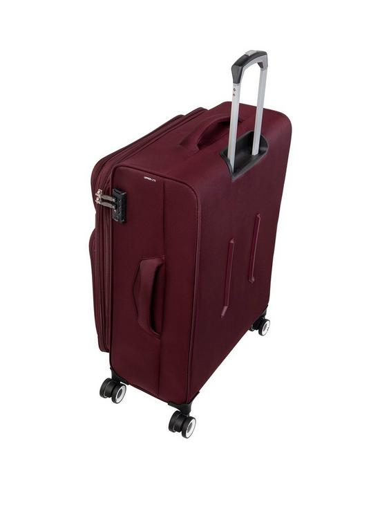 stillFront image of it-luggage-intrepid-dark-red-large-soft-8-wheel-suitcase