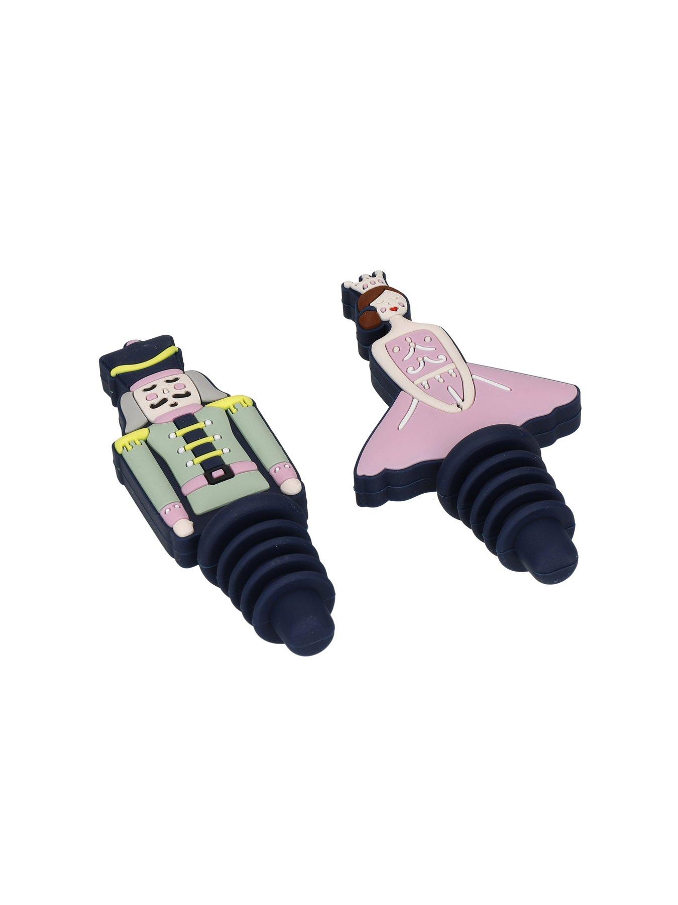  image of kitchencraft-the-nutcracker-collection-silicone-bottle-stoppers