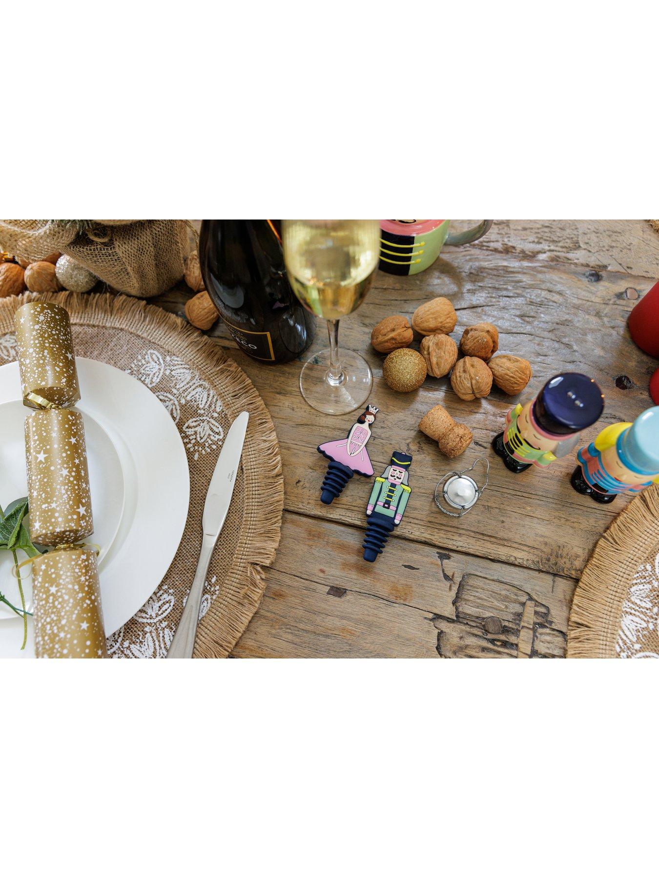  image of kitchencraft-the-nutcracker-collection-silicone-bottle-stoppers