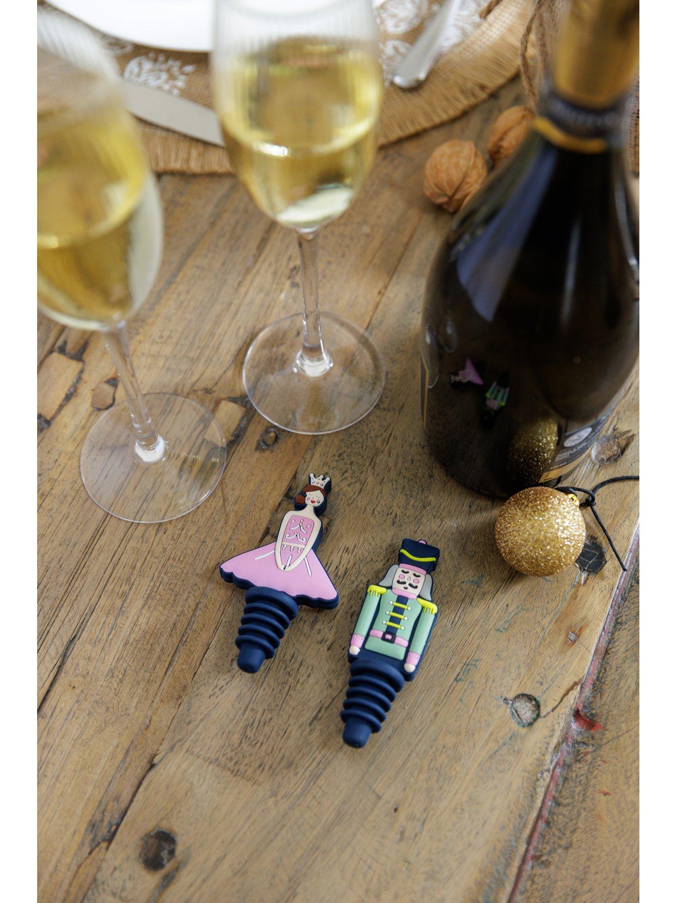  image of kitchencraft-the-nutcracker-collection-silicone-bottle-stoppers