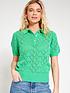  image of everyday-knitted-short-sleeve-collared-jumper