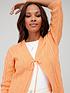  image of v-by-very-knitted-tie-front-cable-cardigan-orange