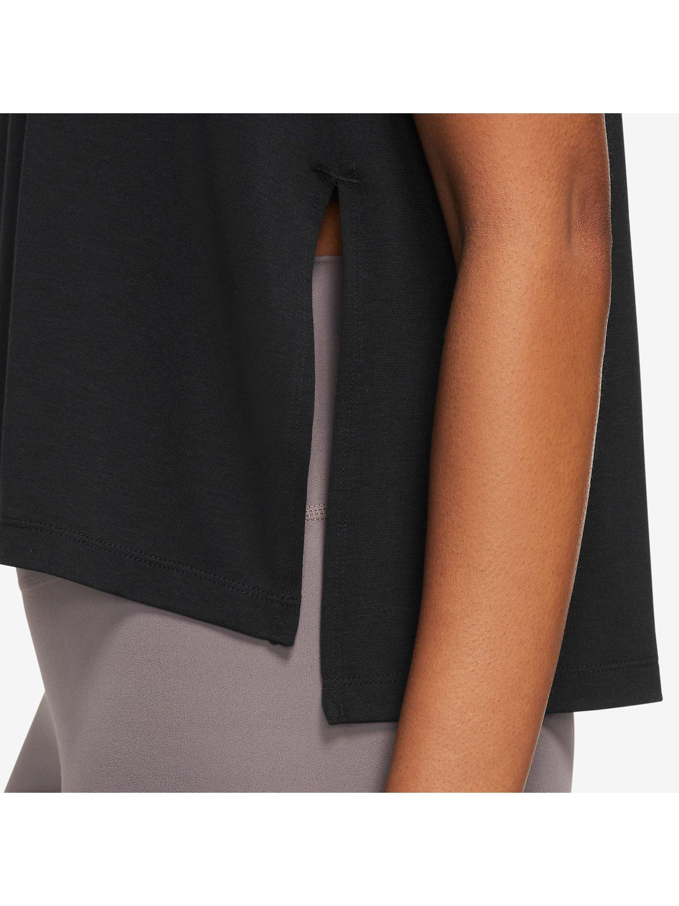  image of nike-womens-yoga-dri-fit-tank-black