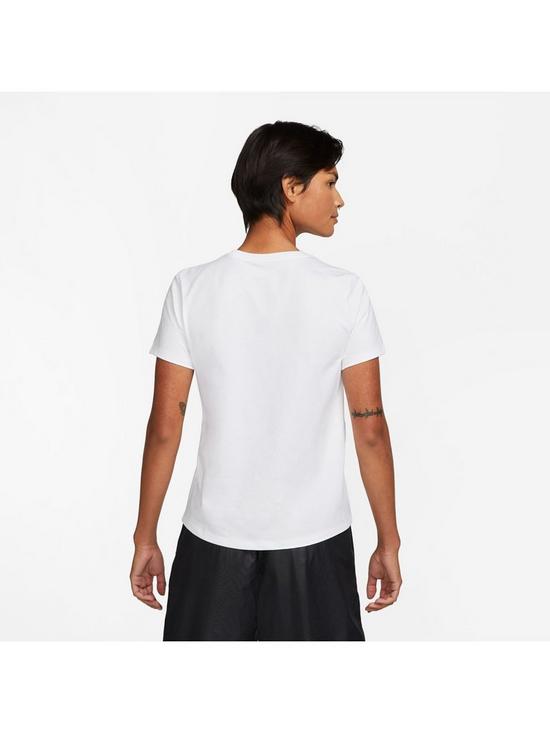 stillFront image of nike-nsw-essential-icon-futura-t-shirt-white