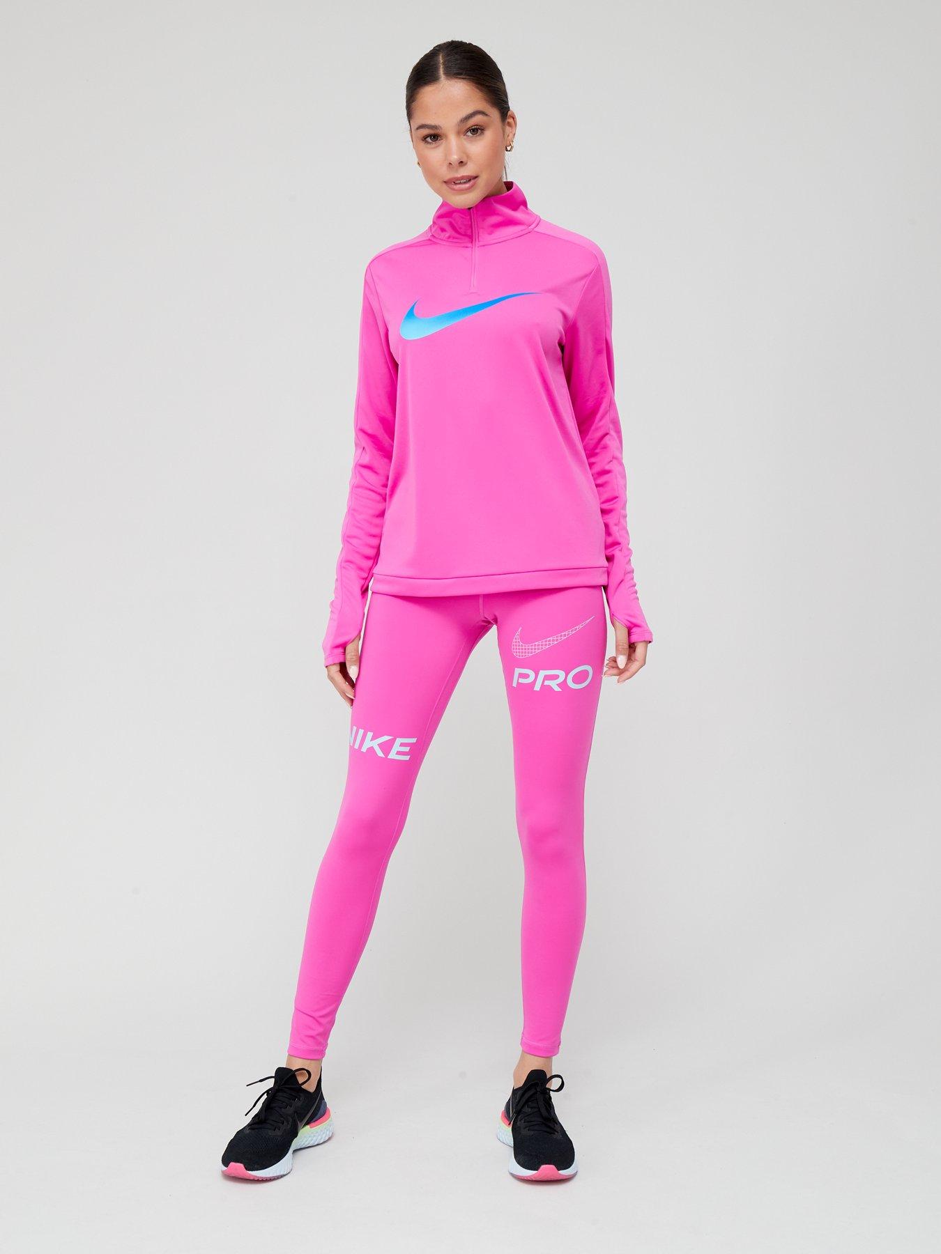 Pink Nike Pro Training Dri-FIT Tights