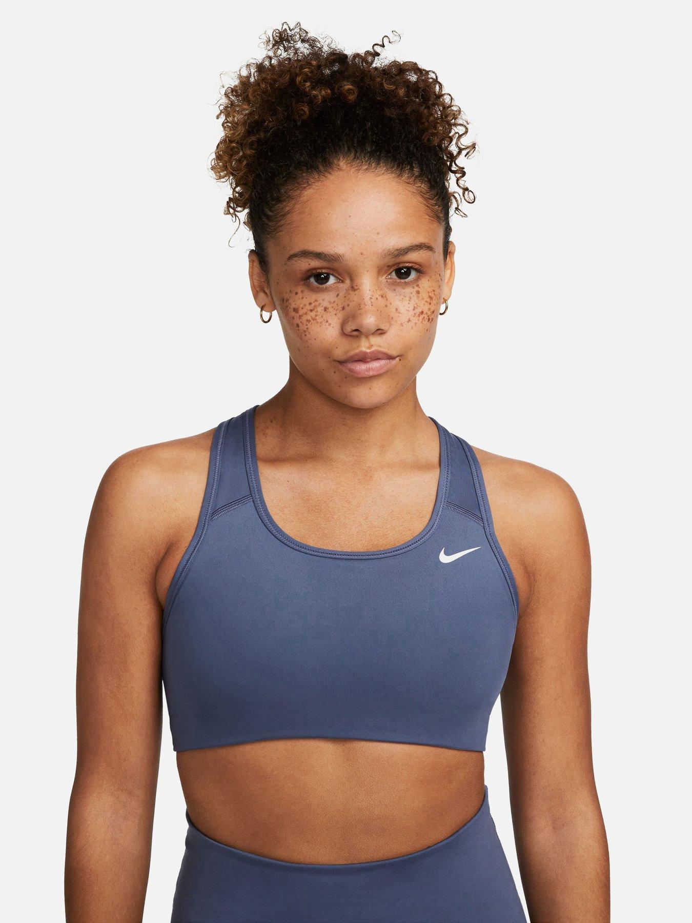 Swoosh Medium Support Padded Sports Bra white