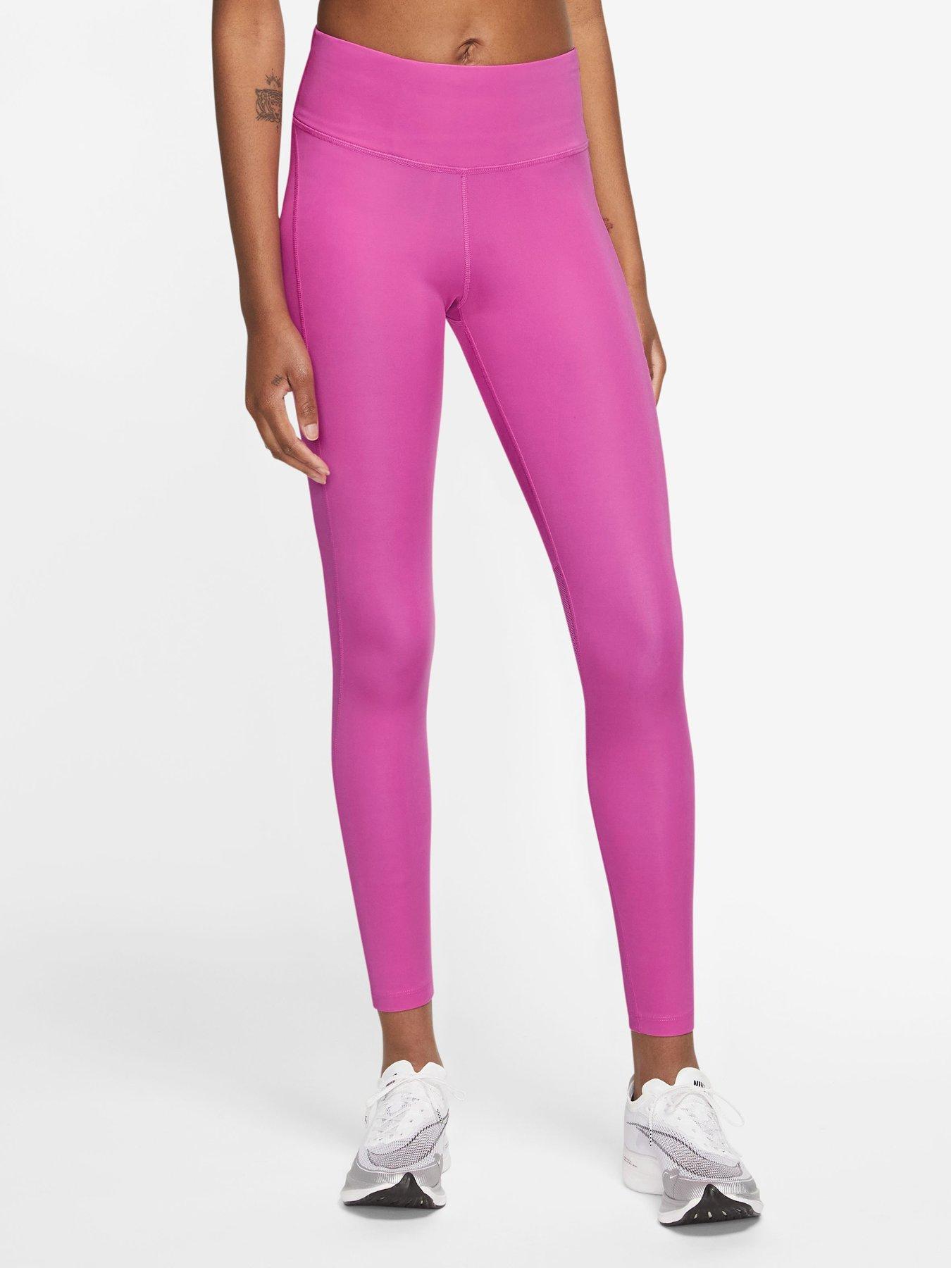 Pink nike training tights best sale