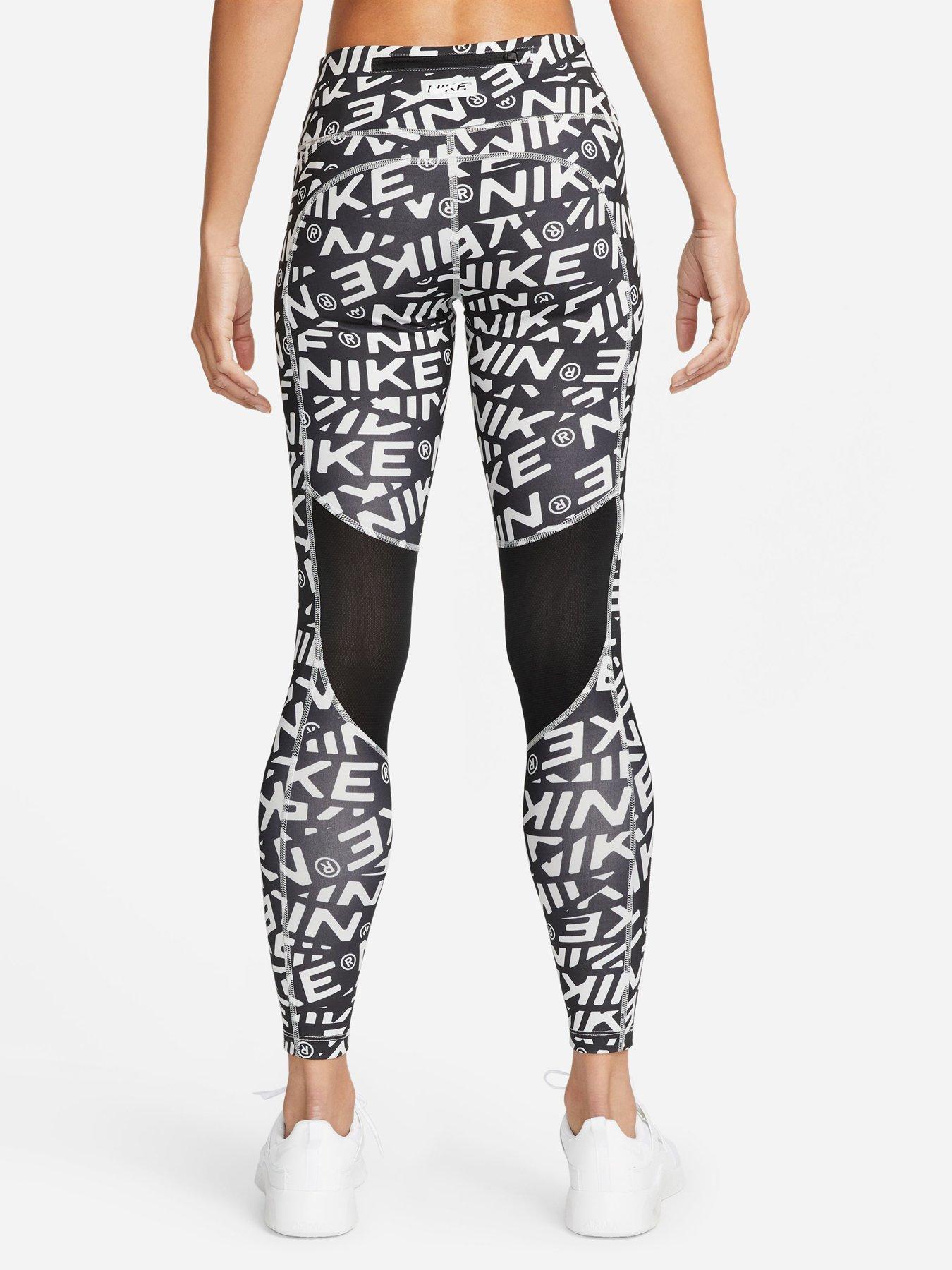 Nike Fast Women's Mid-Rise 7/8 Printed Leggings with Pockets. UK