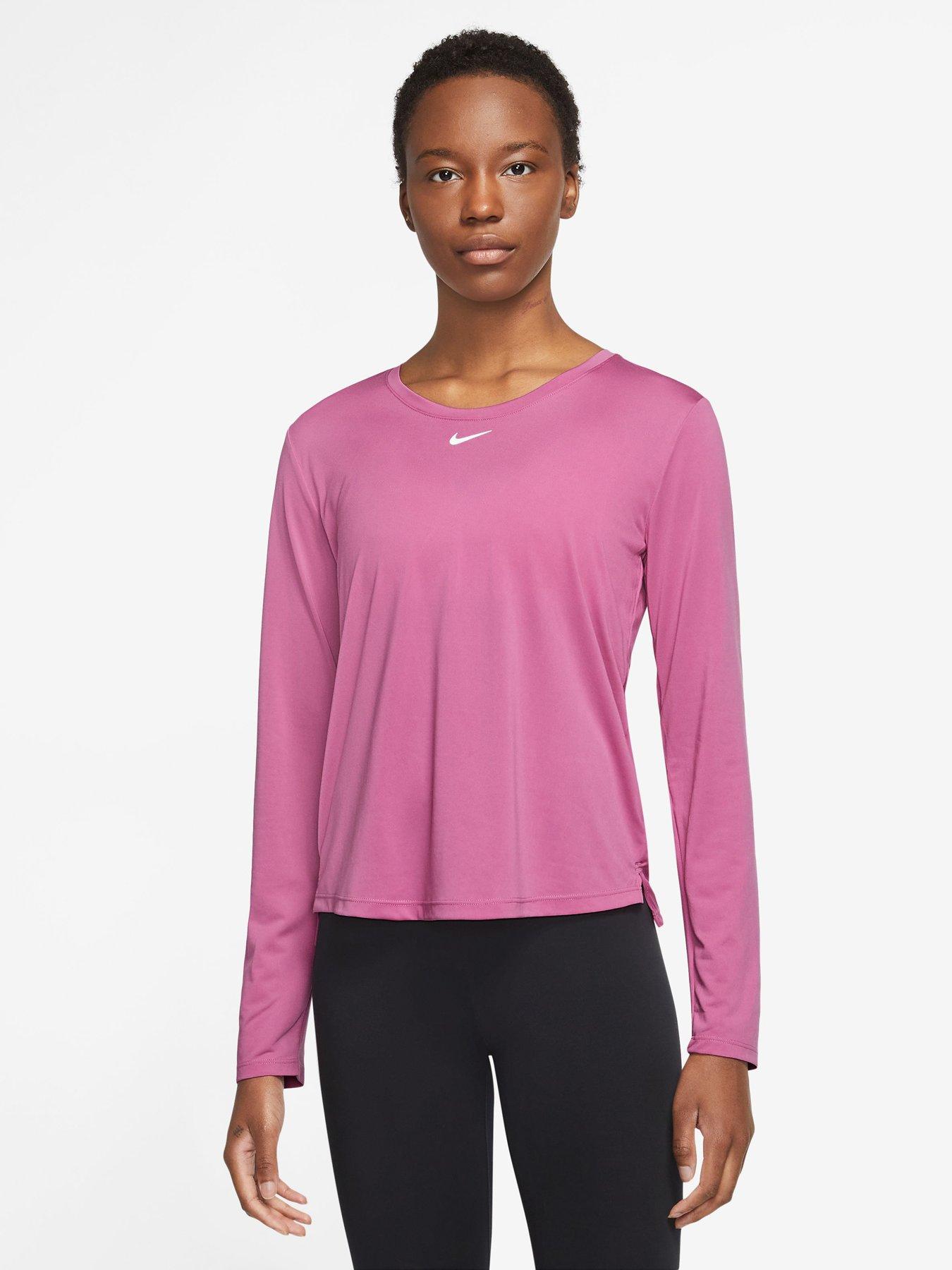 Pink dri fit store long sleeve