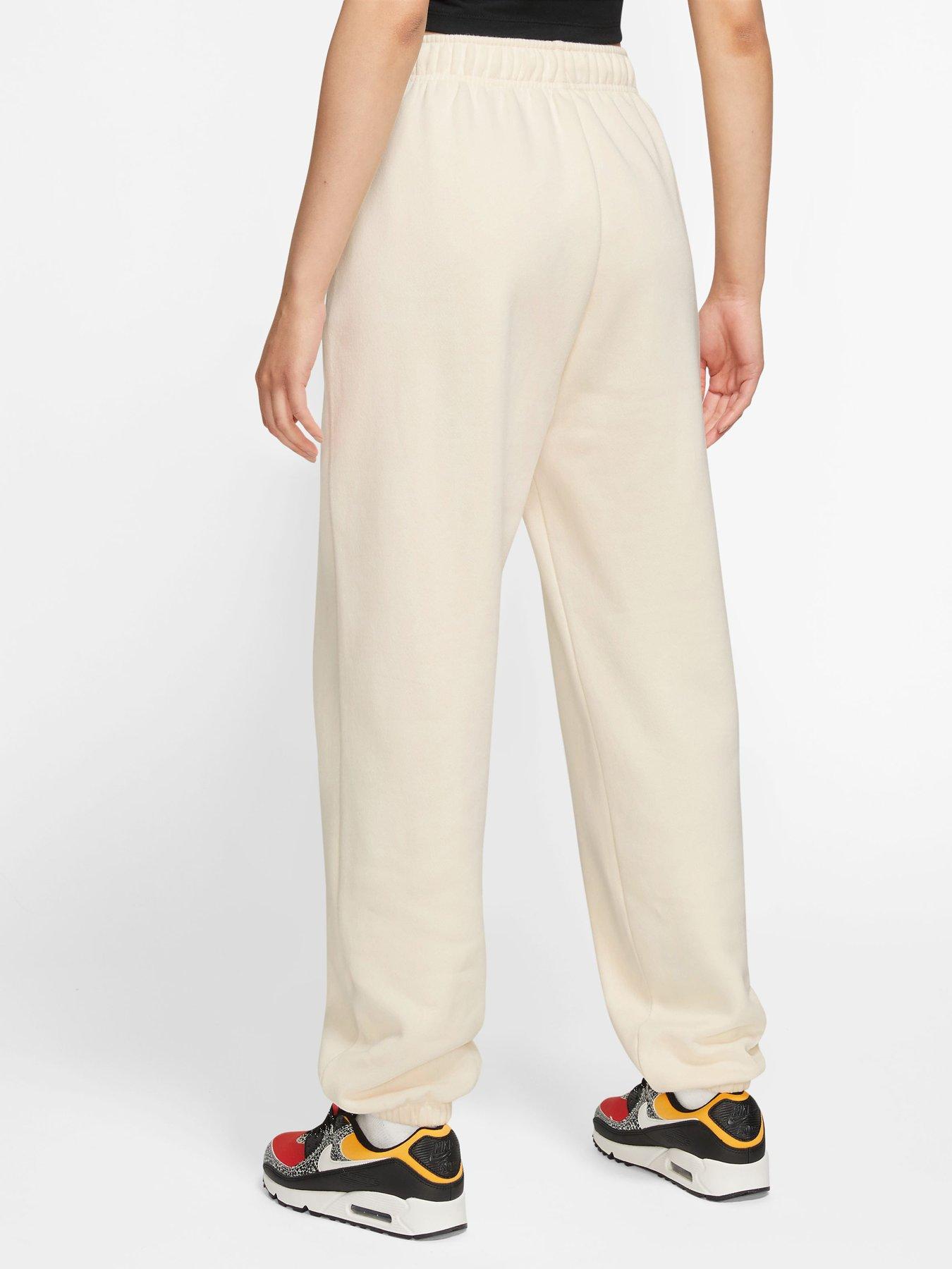 Nike NSW Club Fleece Mid Rise Oversized Joggers - Cream