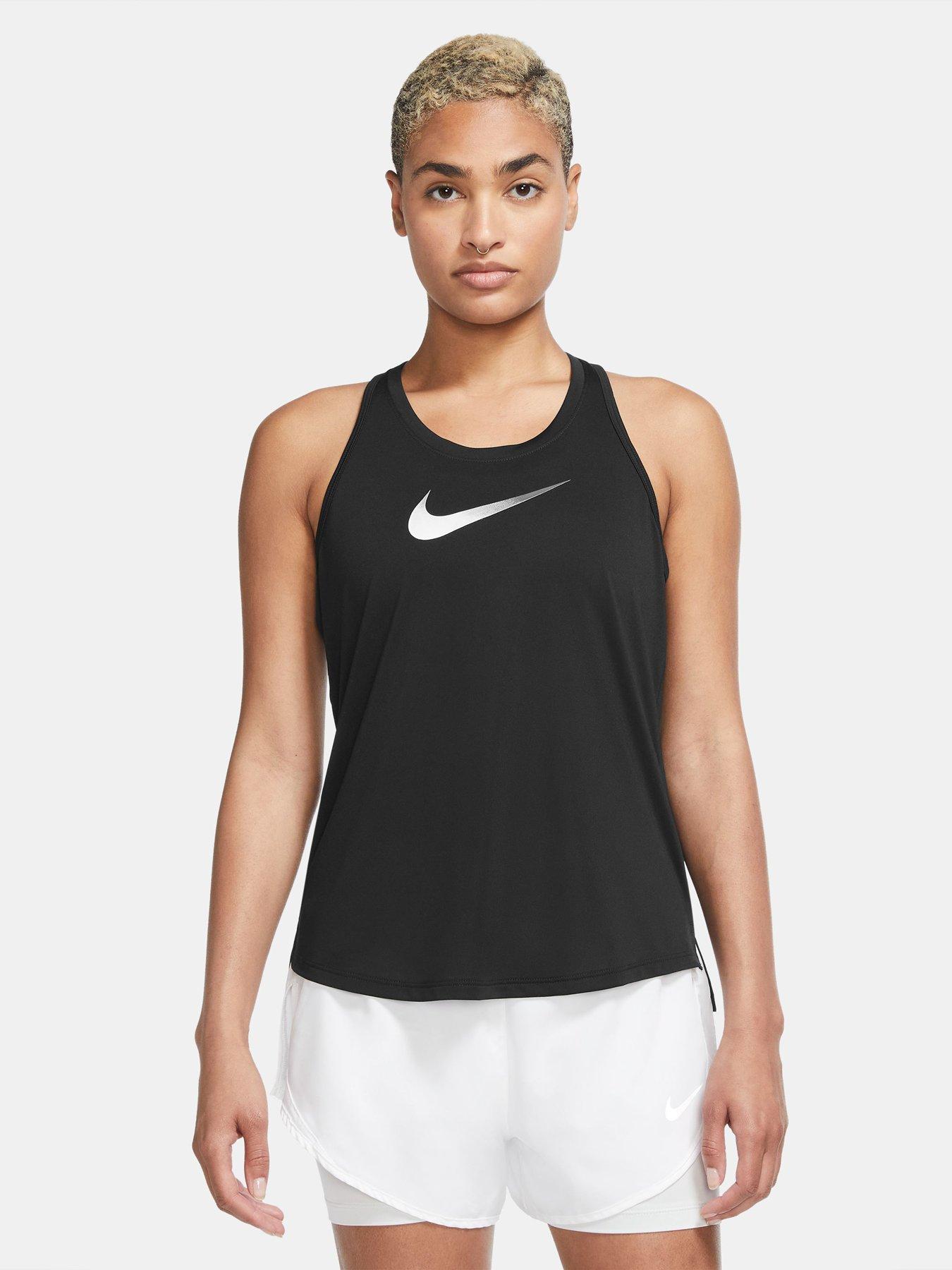 Nike Women's Futura Muscle Tank Top - BLACK/WHITE