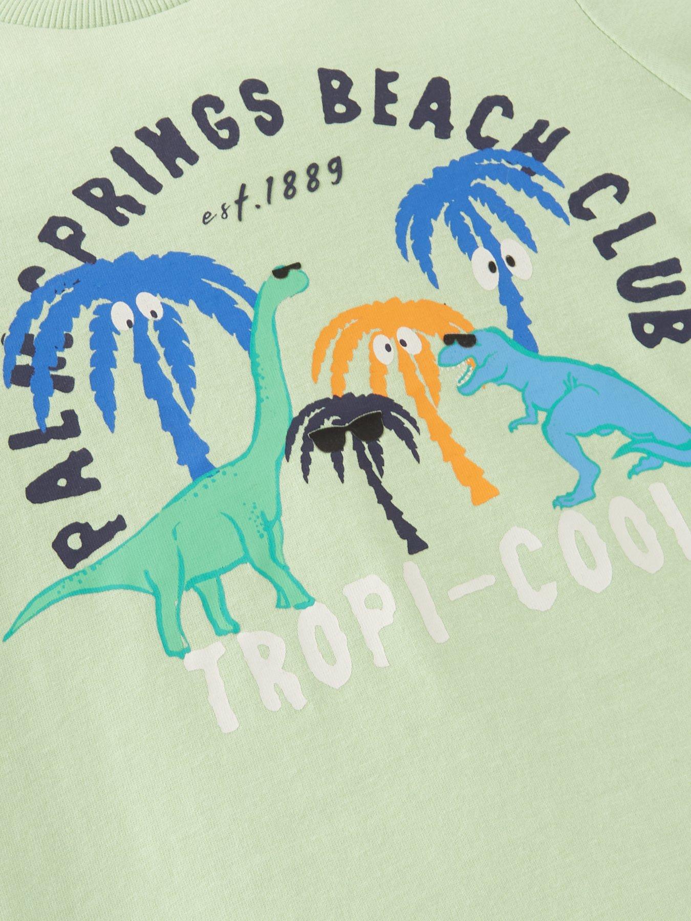  image of lucy-mecklenburgh-boysnbspdino-palm-tree-short-sleevenbspt-shirts-multi