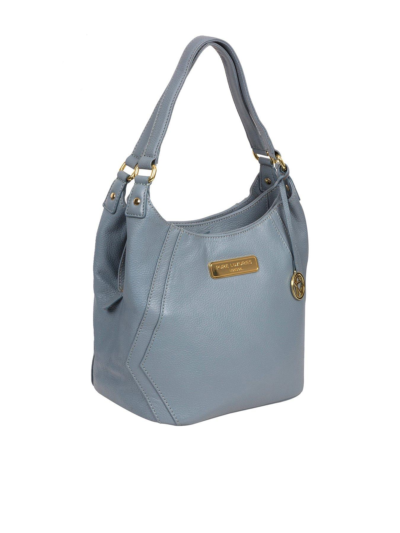  image of pure-luxuries-london-pure-luxuries-abigail-blue-cloud-leather-shoulder-bag