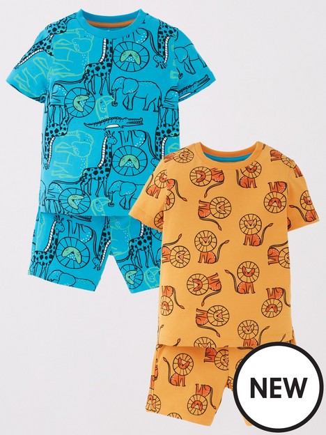 mini-v-by-very-boys-2-pack-safari-shortie-pyjamas