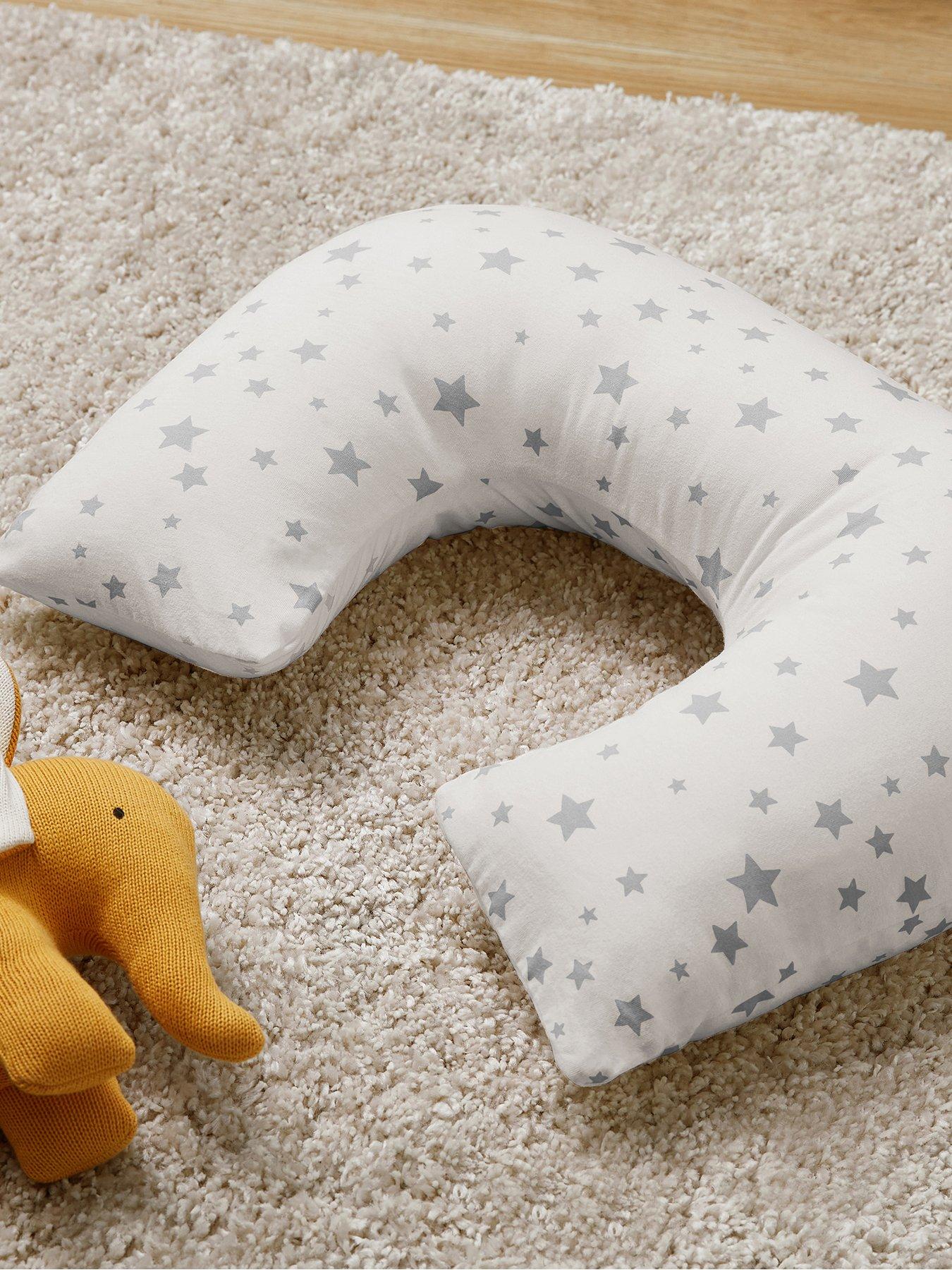 Silentnight Safe Nights Grow with Me 4-in-1 Pillow with Spare Pillowcase - Grey Star