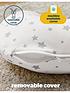  image of silentnight-safe-nights-grow-with-me-pillow-grey-star