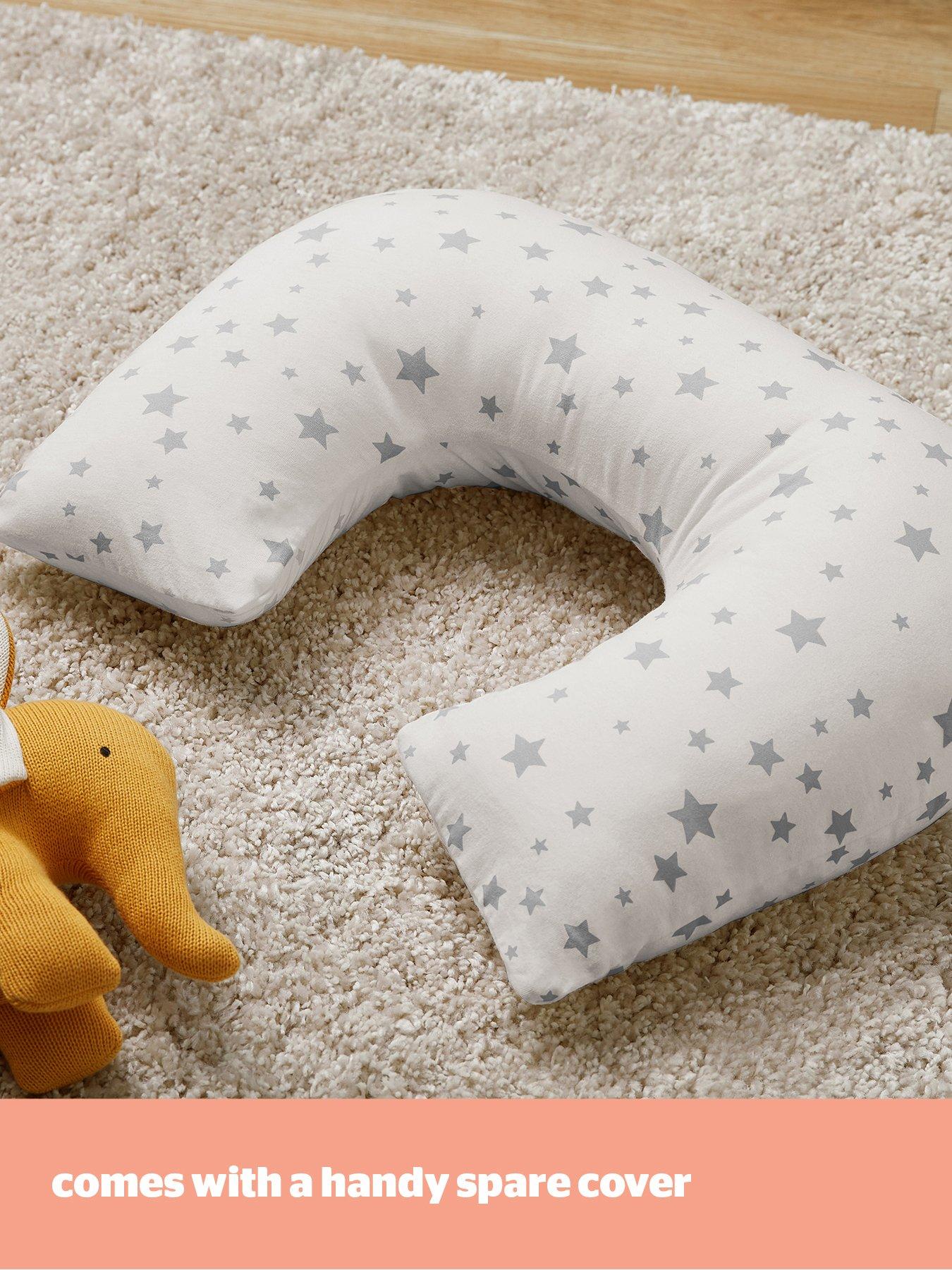  image of silentnight-safe-nights-grow-with-me-pillow-grey-star
