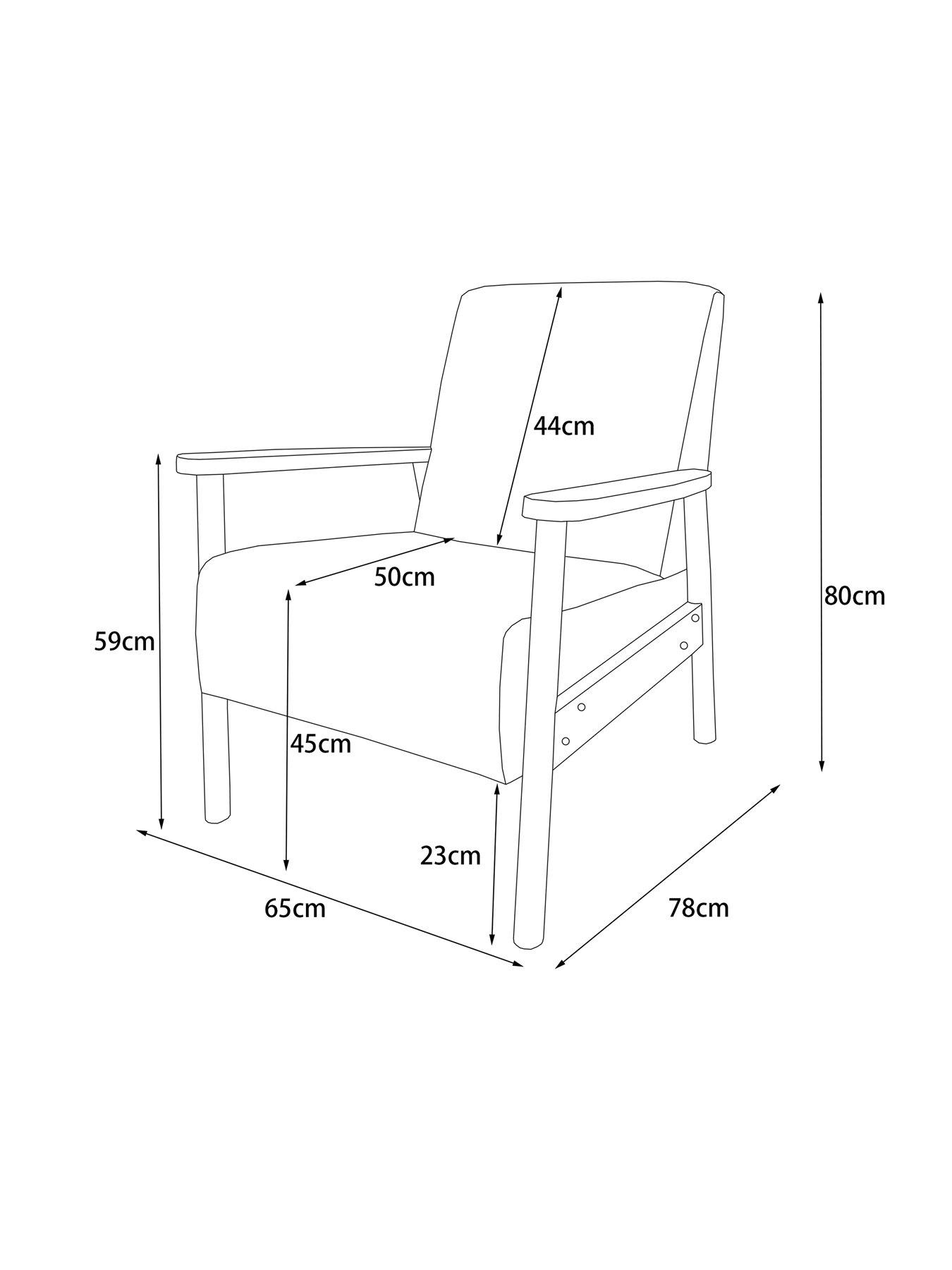 Image 6 of 7 of Very Home Ethan Faux Leather&nbsp;Accent Armchair - Tan&nbsp;- FSC&reg; Certified