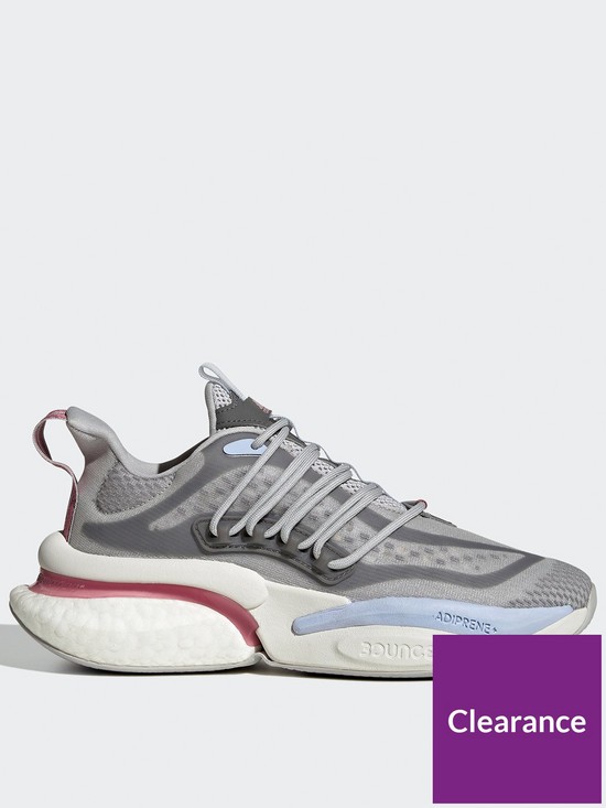 front image of adidas-sportswear-alphaboost-v1-grey