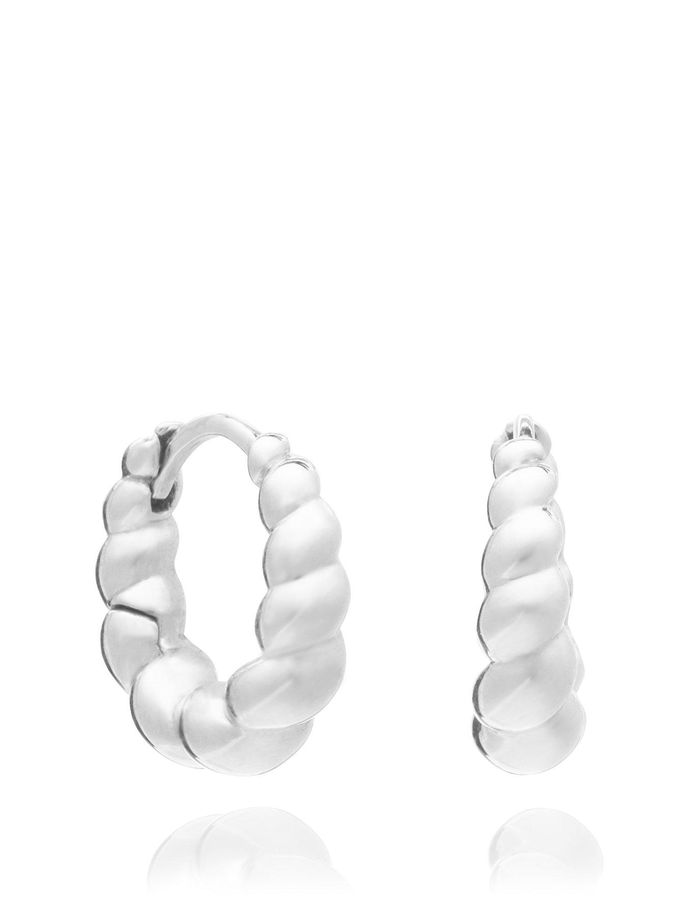 rachel-jackson-chubby-twisted-huggie-hoop-earrings-silver